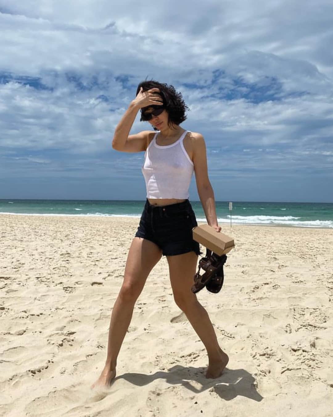 RE/DONEのインスタグラム：「@ninakraviz in head to toe RE/DONE #myredones」