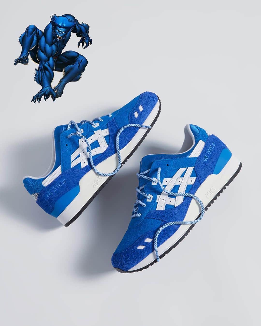 Nice Kicksさんのインスタグラム写真 - (Nice KicksInstagram)「Kith and ASICS are releasing an epic Uncanny X-Men-inspired GEL-LYTE III collection on July 28 at 11AM EST @nicedrops 🔥  @ronniefieg designed seven custom pairs inspired by the Beast, Cyclops, Gambit, Rogue, Storm, and Wolverine 💥  Each pair ($195) comes in collectible sealed boxes with blind-packaging and a PSA-graded Upper Deck Uncanny X-Men Series 1 Trading Cards ❌」7月19日 0時58分 - nicekicks