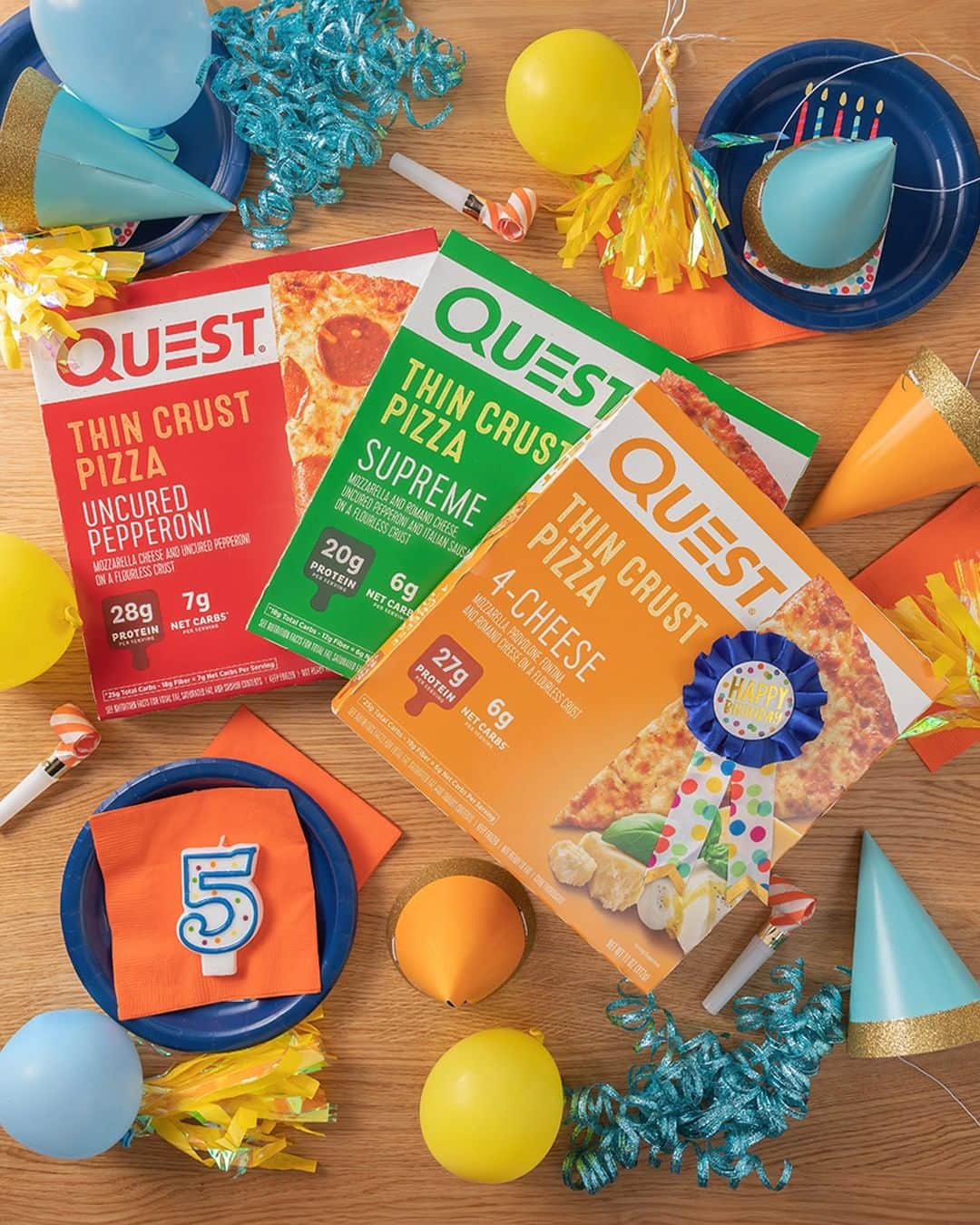 questnutritionさんのインスタグラム写真 - (questnutritionInstagram)「DOUBLE TAP to wish the #QuestPizzas a happy fifth birthday! 🥳🙌🤩 Who loves them? 💪🍕 #OnaQuest #QuestNutrition #QuestPizza」7月19日 1時05分 - questnutrition