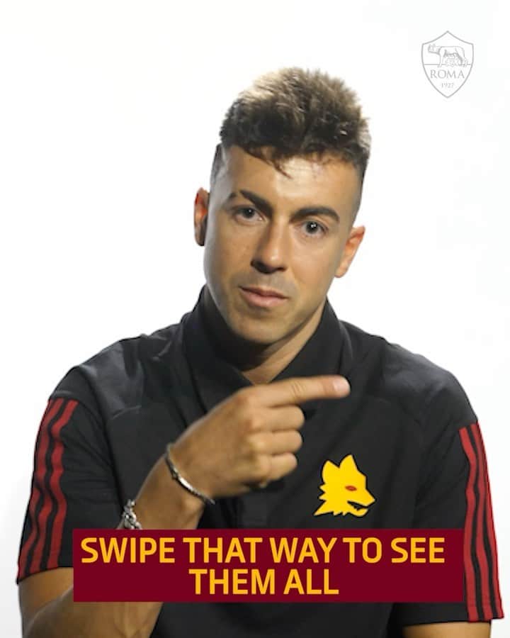 ステファン・エル・シャーラウィのインスタグラム：「🔝5️⃣🐺  @stewel92 picks his top five goals for the Giallorossi! 🟡🔴   Do you agree with his answers? 🤔  #ASRoma」