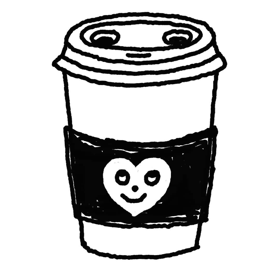 Jason G. Sturgillのインスタグラム：「I wear my heart on my sleeve.   Second slide is the coffee cup character enamel pin I did with @valleycruisepress many moons ago.」