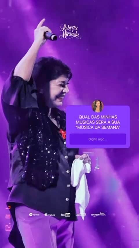 Roberta Mirandaのインスタグラム：「Boa semana, galera!!! E pra começar bem, que tal escolher aquela música que vai ficar no repeat a semana toda no seu ouvido? Fala aí: qual será a sua “Música da Semana”? 🎧🎼」