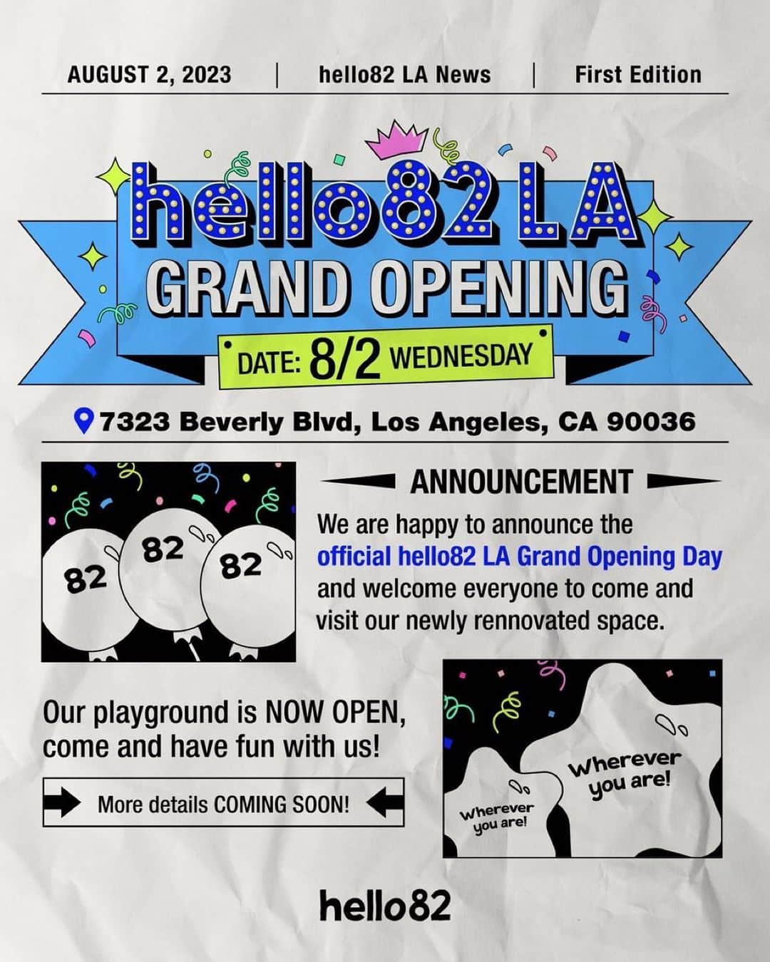 Jaeyoon Choiさんのインスタグラム写真 - (Jaeyoon ChoiInstagram)「hello82 LA Grand Open! 8/2/2023」7月19日 4時32分 - jaeyoonc