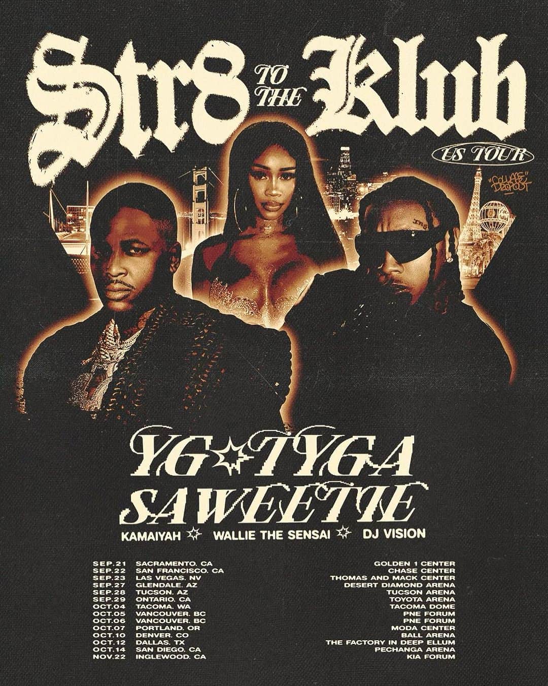 タイガのインスタグラム：「Imma b faded everynightt🫠 Str8 To The Klub Tour 🔥🔥🔥😈😈😈 Tickets on sale Friday 10am  STR8TOTHEKLUB.COM  Presale Now & Presale Pw : YGTYGA」