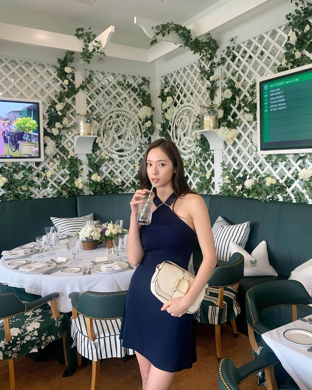 クリスタルさんのインスタグラム写真 - (クリスタルInstagram)「@ralphlauren @wimbledon 💚🎾」7月19日 6時55分 - vousmevoyez