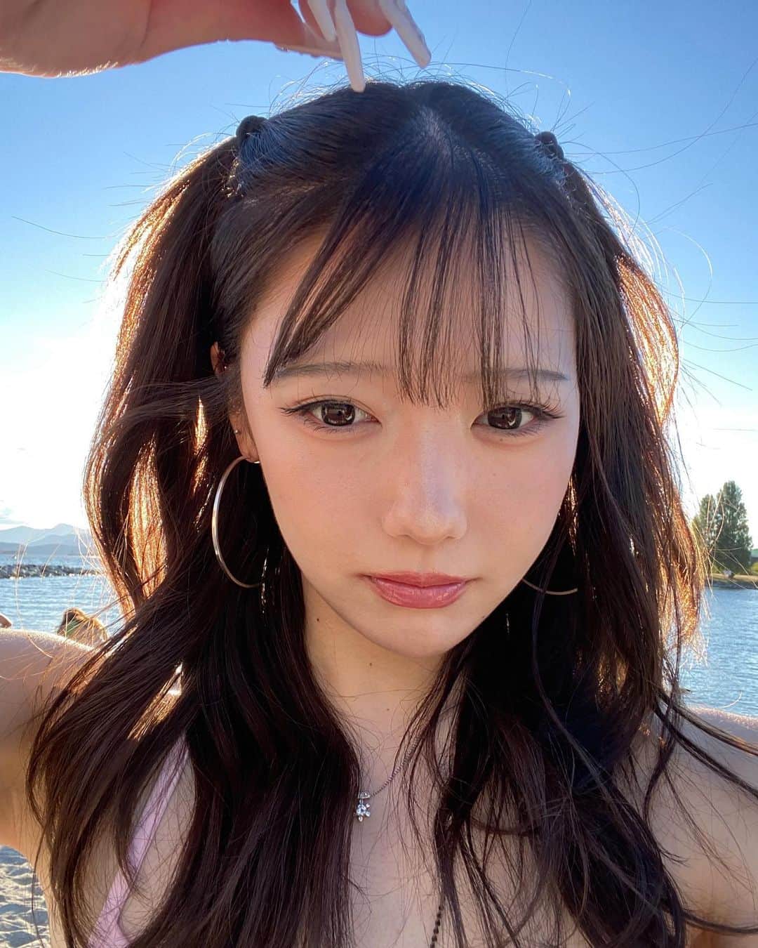 尾形咲季のインスタグラム：「ギャルworkerオンザビーチ」
