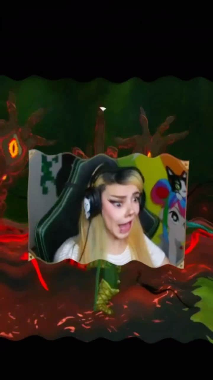 ミランダ・イバネスのインスタグラム：「Cuando crees que lograste vencer a las manos pero tiene un premio después 😒🙄 #twitch #clips #zelda #totk」