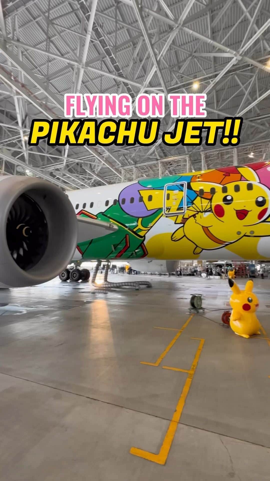 ANAのインスタグラム：「Pikachu jet NH from Tokyo to.....🇯🇵✈️🌐 Reels：@otakuintokyo  #Pokémon #Pokemon #PokémonAirAdventures #pikachujet #pikachujetnh #ポケモン #ポケットモンスター #そらとぶピカチュウプロジェクト #ピカチュウジェット#pikachu #ピカチュウ #tokyotravel #japantravel #japantrip #japan #ANA #allnipponairways」