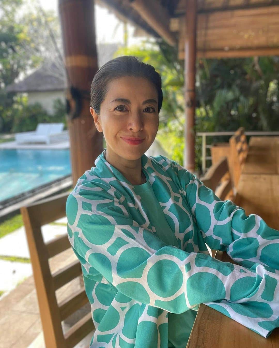 桑原りさのインスタグラム：「I'm in Bali🧘❤️」