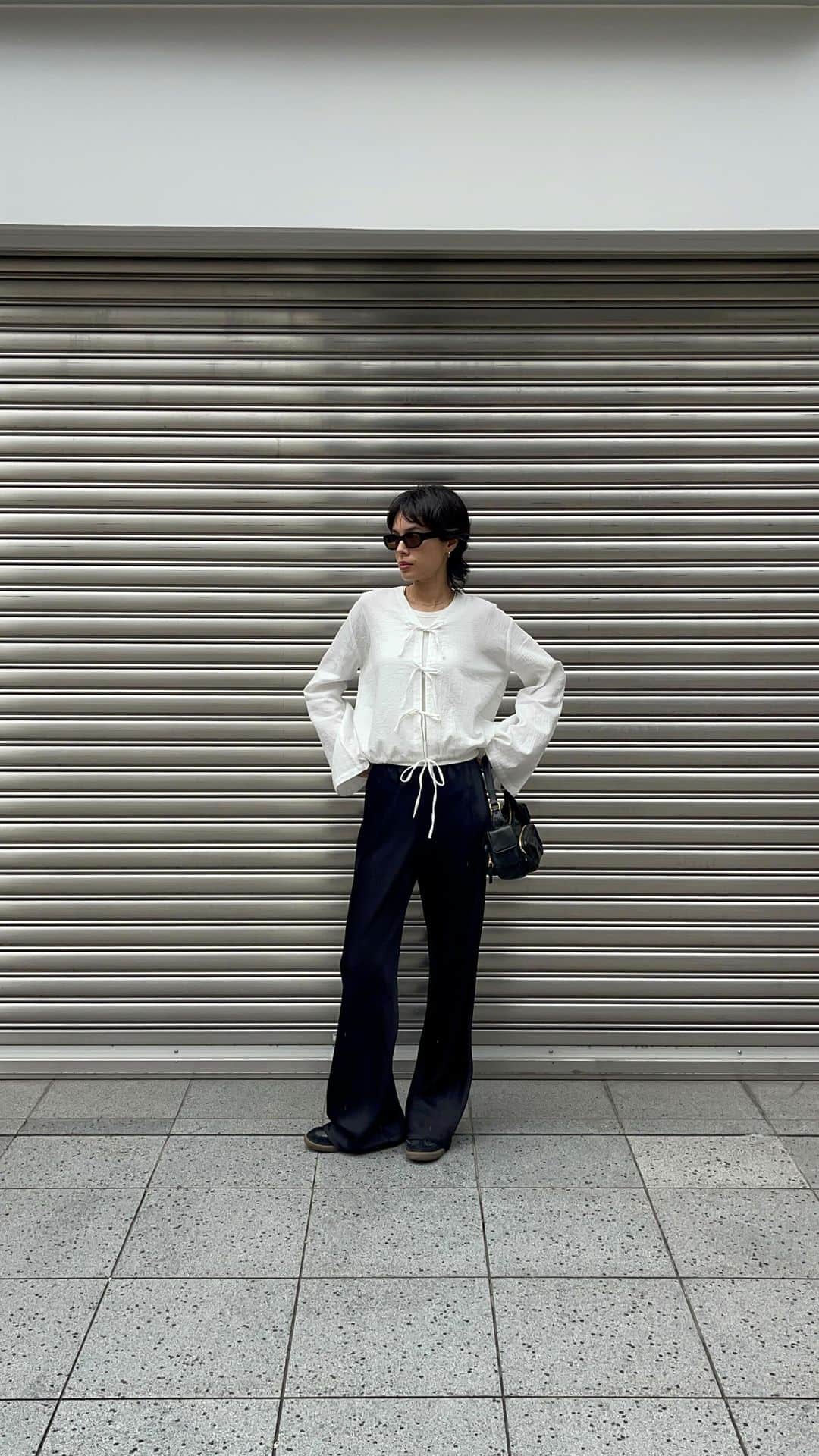 大屋夏南のインスタグラム：「Summerrrr🐚久しぶりのにぎりめしコーデ🍙」