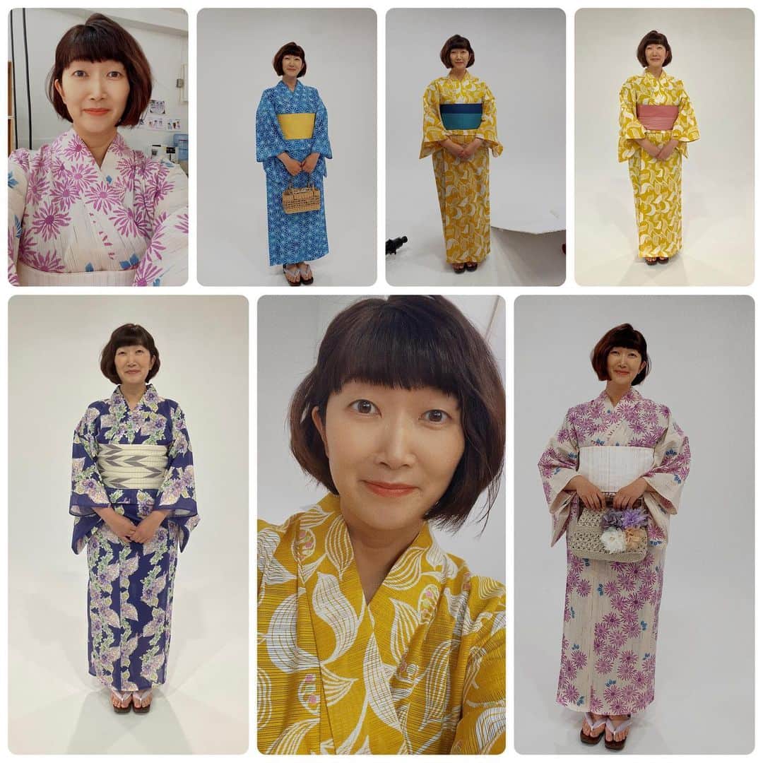 川村エミコのインスタグラム：「おしゃれはみんなのもの〜〜✨✨✨👘😊👘😊👘😊  浴衣👘 着てますか？  本日は NHK「あさイチ」さん 「骨格診断で見つける！最強浴衣」 観ていただいた方 ありがとうございます。  「自分が好きなもの！」を基本にして、 骨格診断から似合うものの幅が広がっていったらいいな。と思いました。  ナチュラルタイプ🩵のわたしは 普段派手な色のもの選ばないけど、 黄色もありなんだ！と気付かされました。  帯ってセンスが出ちゃうから 難しいなぁって思ってましたが、 帯の生地の厚さの選び方や 色の風味によって、かわいらしいピンクもありだったり！？と 勉強になりました。  これは、 楽しんだもん勝ち🏅🩵  お祭り行きたくなりました✨✨✨  #NHKプラスで見逃し配信中です  どの浴衣が 良いと思いますか？  またご自身で着られるなら どれが好きですか？  わたしは 黄色これから着ていきたい！と 思いました☺️💛  先生ありがとうございます😊  #持っている浴衣は水色🩵です」