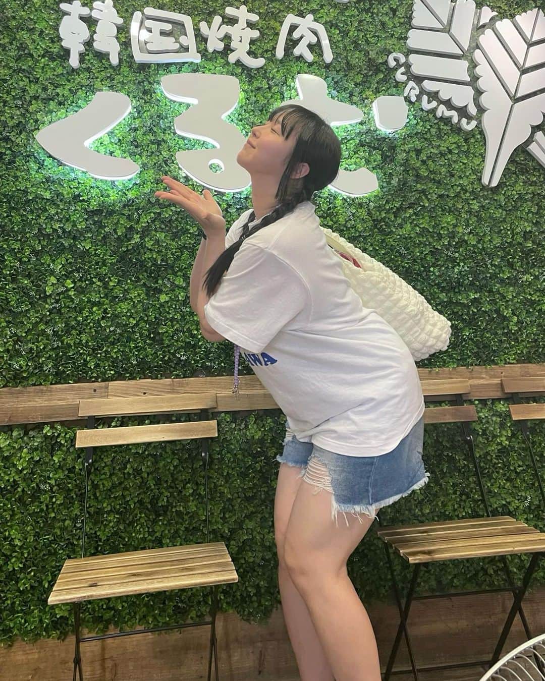 上田ミルキィのインスタグラム：「くるむ🥬🐷🍖💚」
