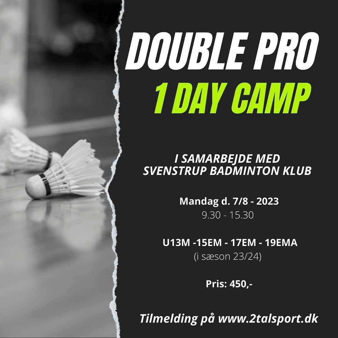 カミラ・リター・ユール & クリスティナ・ペデルセンのインスタグラム：「Vi afholder en Double Pro - 1 Day Camp mandag d. 7. august.  Skal du med?   Tilmeld dig her: https://www.2talsport.dk/shop/double-pro-1-day-camp/  Reklame for egen virksomhed  #2talsport #doublecamp #rytterjuhlpedersen」