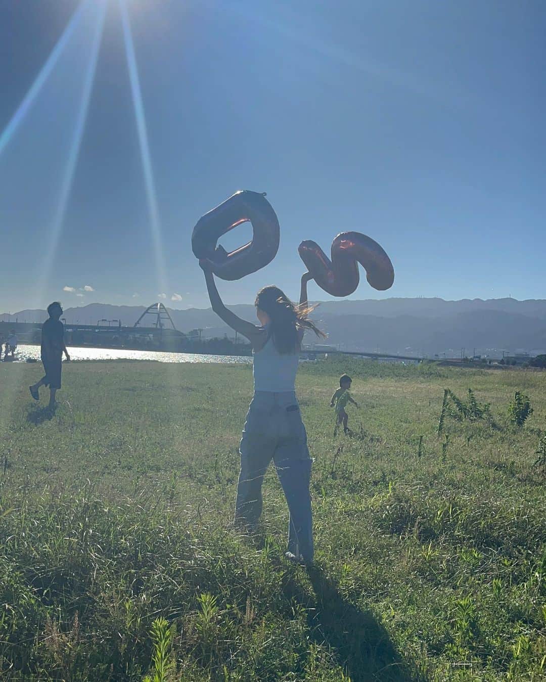 青井乃乃さんのインスタグラム写真 - (青井乃乃Instagram)「この風船、何度も手を離して飛ばしてしまいました笑😹」7月19日 16時43分 - no.17_11