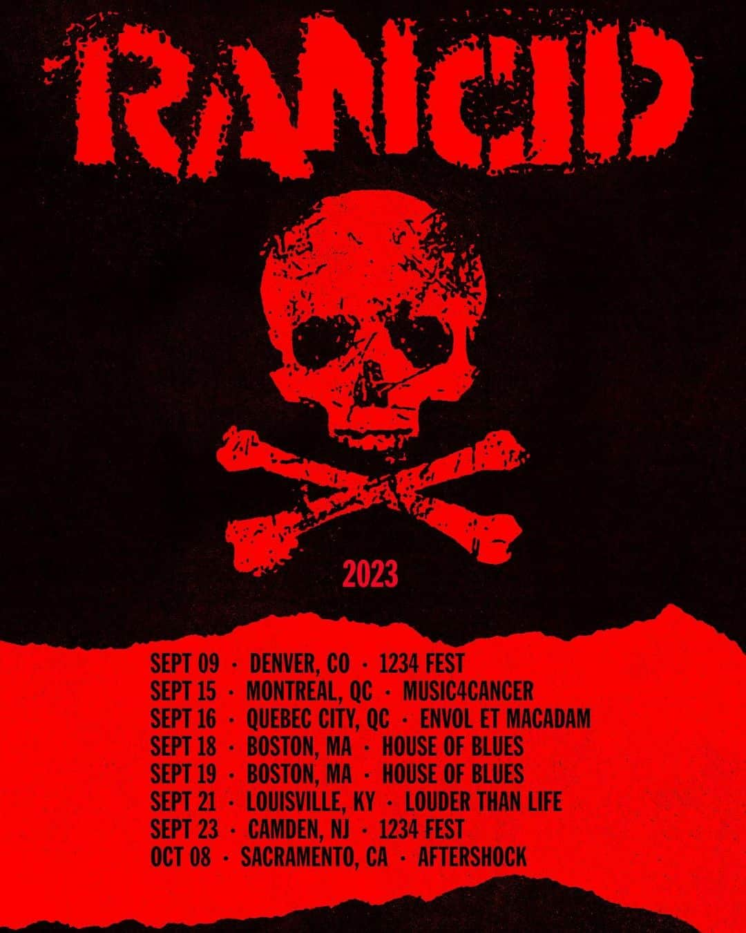 Rancidのインスタグラム：「Looking forward to more shows. Come see us on tour. See ya in the pit 🏴‍☠️」