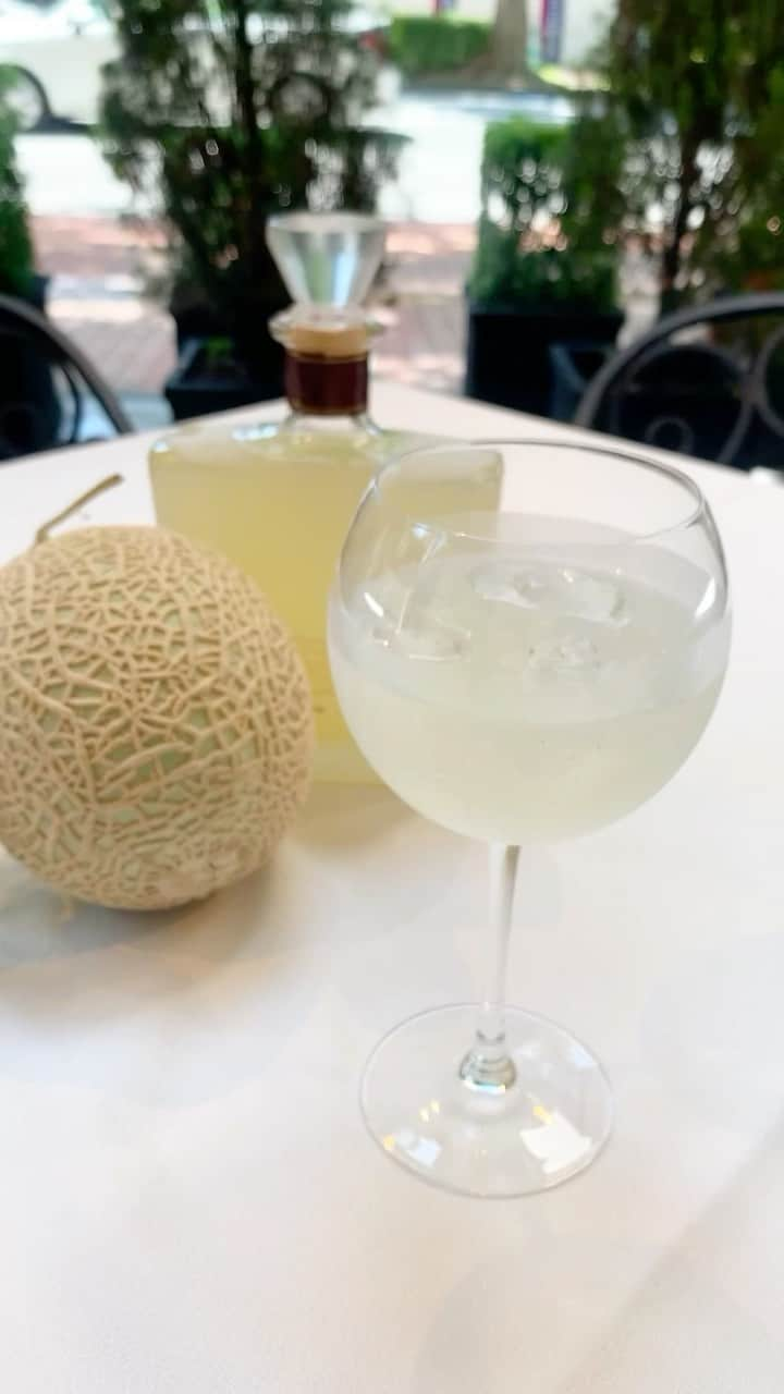 リストランテ カノビアーノ福岡のインスタグラム：「. 🍈自家製メロンチェッロ🍸 完熟メロンを漬け込んで作った 爽やかな香りが楽しめるカクテルです♪ とても香りよく仕上がりました！ 夏おすすめです〜！ . . 🔻ご予約はプロフィールより🔻 @restaurant_canoviano  . ※当店は感染症対策を徹底し営業しております。 . . #福岡レストラン #福岡グルメ #天神レストラン #天神ディナー #天神ランチ  #自然派イタリアン #福岡イタリアン#天神イタリアン#福岡ウエディング#天神スイーツ#限定#カノビアーノ福岡 #リストランテカノビアーノ福岡#ランチメニュー #ワイン#イタリアワイン #グルメ#japan #kyushu #fukuoka #fuk #ristorante#pasta#wine#mariage #italianwinelover#ristorante#メロンチェッロ」