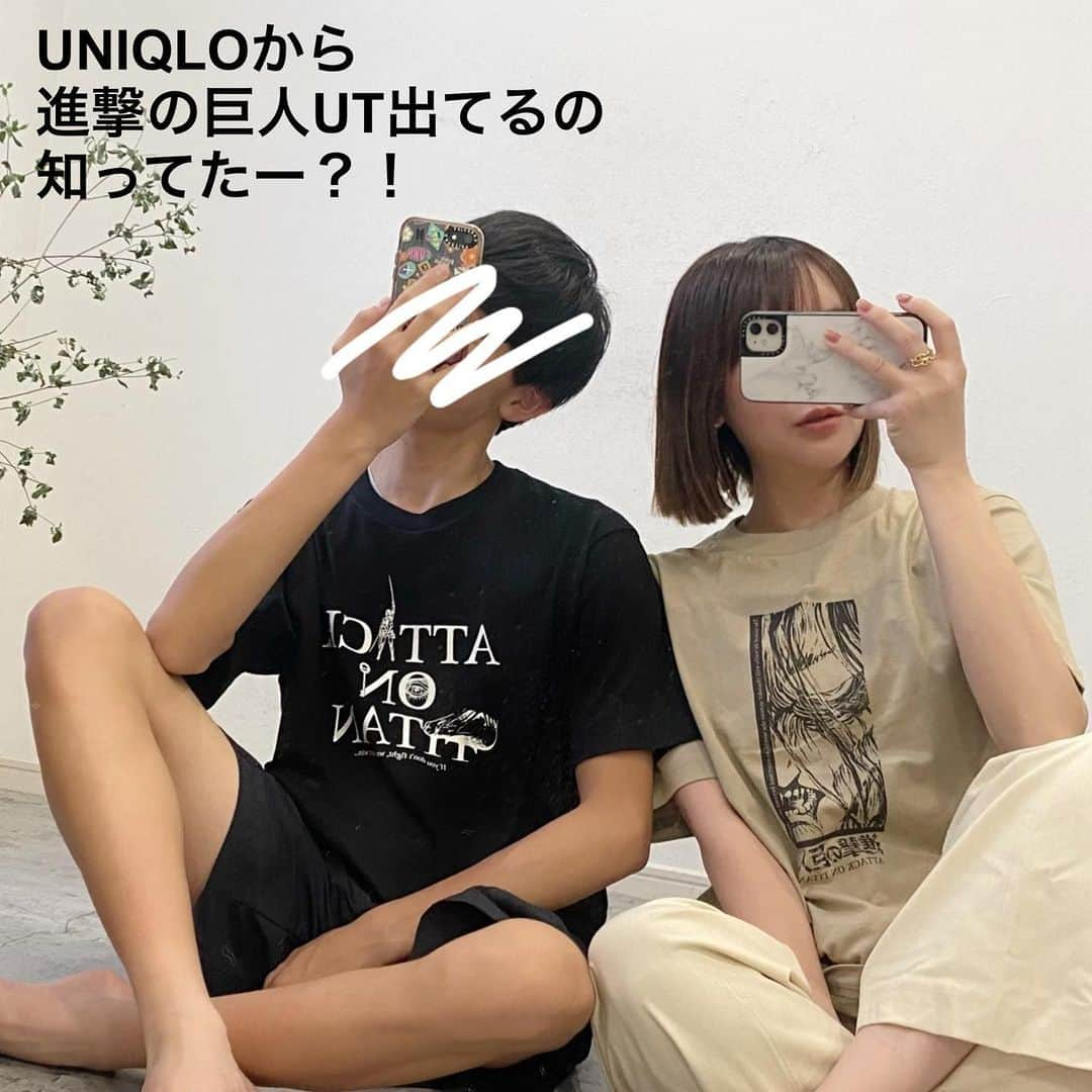 ❁coco❁さんのインスタグラム写真 - (❁coco❁Instagram)「\UNIQLOにまさかの？！/ @rococo39  進撃の巨人好きな方いますー？！ まさかのUNIQLOにあるよー‼️ UTグラフィックT🫶✨  インパクトありすぎるかと 思いきや、意外とシンプルだから 普段着るのにも良さそう☺️  ↑いつもは写真撮ってくれない 子供ともネタになるからおススメよー✨  いいねと思ったらコメントに　 🙆‍♀️❤️ ←スタンプでお返事お願いします🫶 ----------------------------------------------- 投稿者は…  @rococo39 🐰233k follower  162cm骨格ストレートアラフォーママ 日常の出来事は　ストーリーとブログに更新 購入品レビューは　リールとyoutubeにUP！ 📍いいね、コメント1番　嬉しいです✨保存も忘れずに🐏 ---------------------------------------------- @uniqlo_jp @uniqlo_with    #進撃の巨人　#タイアップ　#uniqloコーデ　#親子コーデ　　#中学生コーデ #アラフォーコーデ  #アラサーコーデ　#40代コーデ　#30代コーデ　 #骨格ストレート　#プチプラコーデ　#ママコーデ　#ユニクロコーデ #上下ユニクロ部」7月19日 19時36分 - rococo39