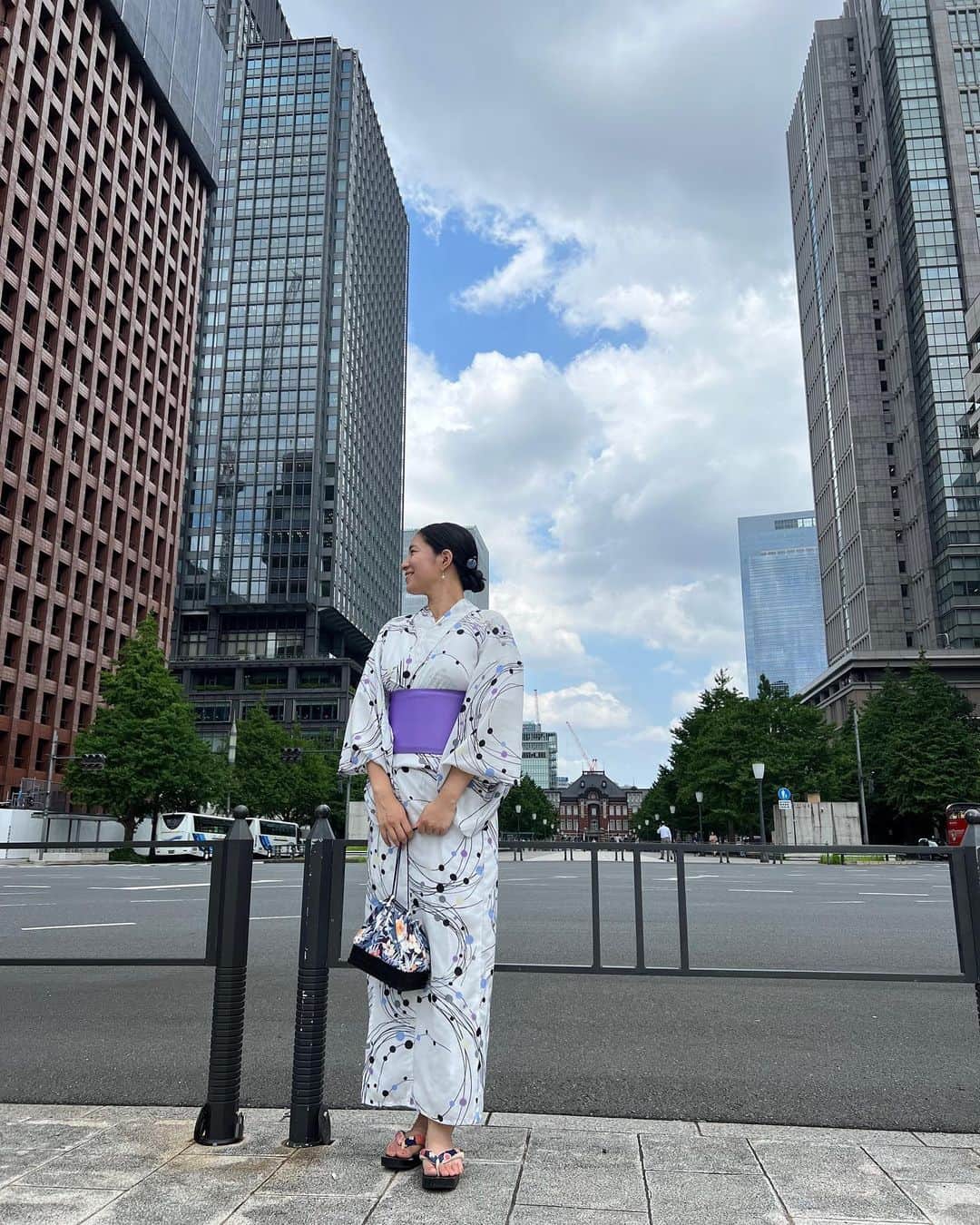 山下由奈のインスタグラム：「💜🤍💜🤍」