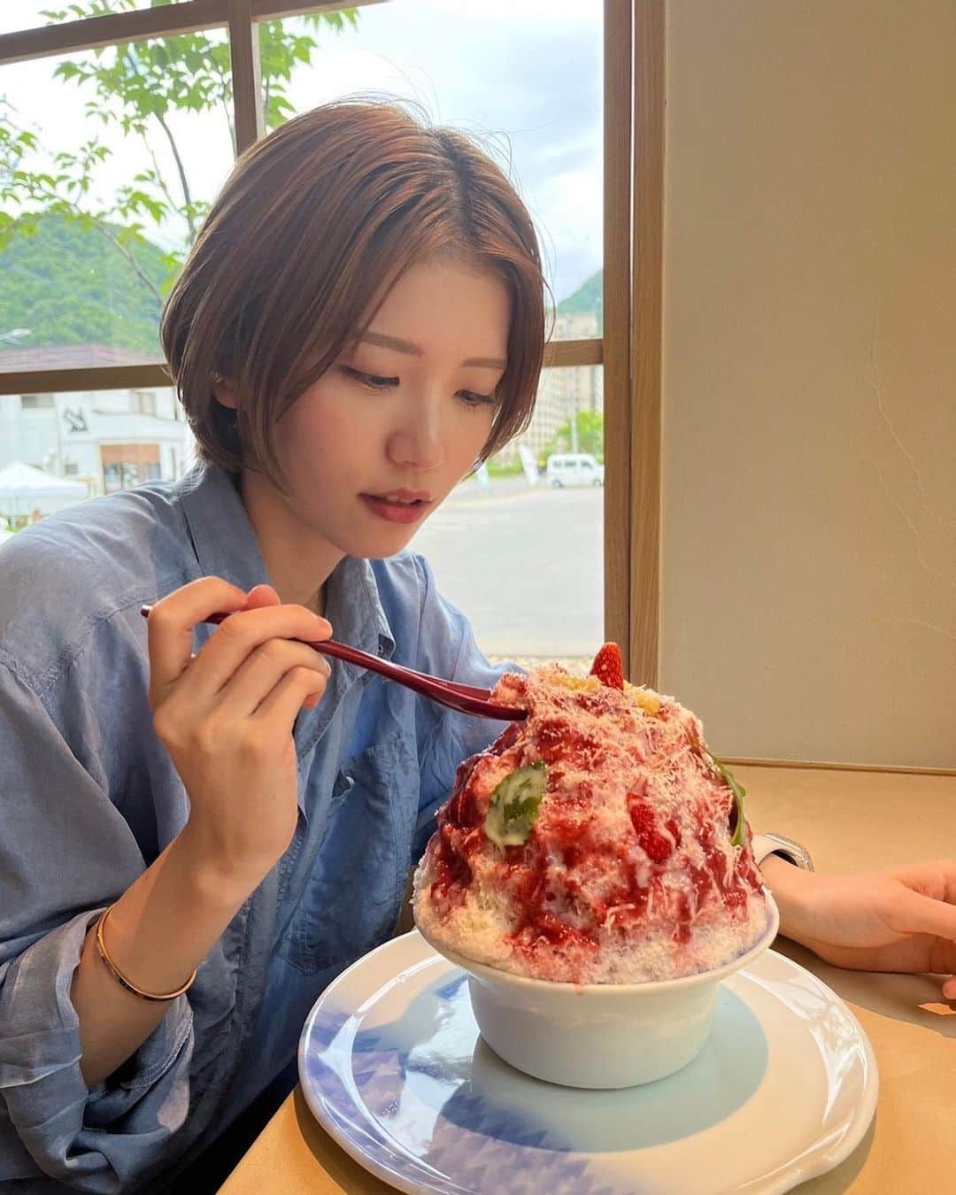 羽柴なつみさんのインスタグラム写真 - (羽柴なつみInstagram)「年間100日しかやってないかき氷屋さん🍧」7月19日 20時01分 - na0912mi