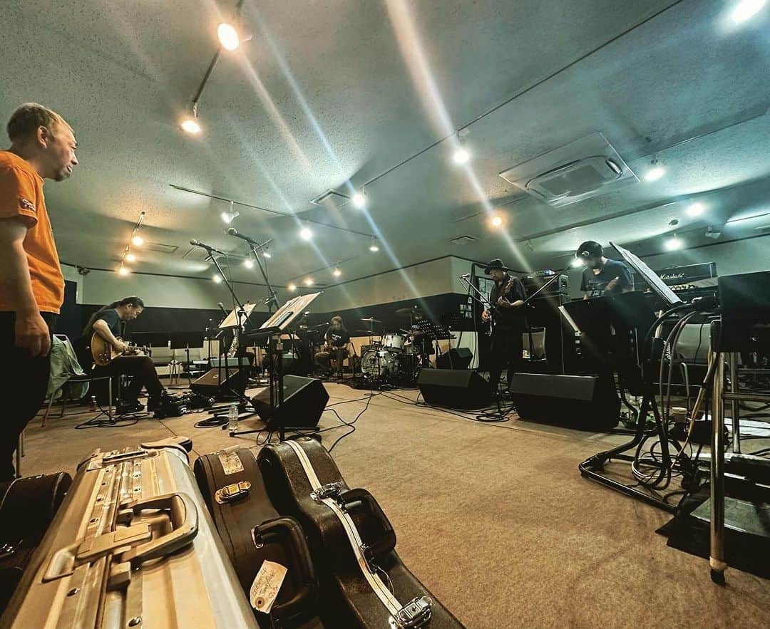 苫米地英人のインスタグラム：「フジロックリハ  苗場音楽突撃隊と  Rehearsal for FUJI ROCK FESTIVAL with Naeba Ongaku Totsugekitai」