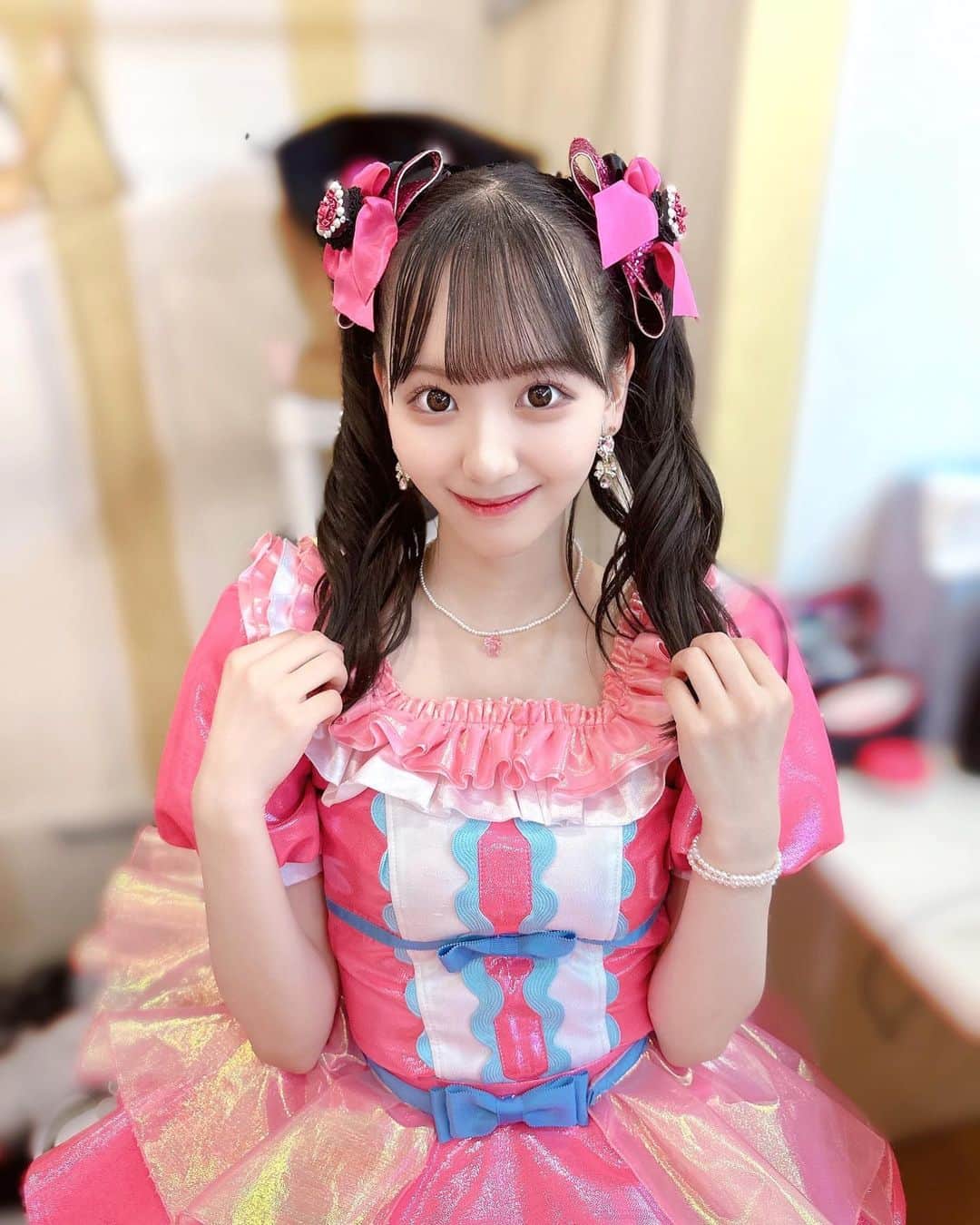 末永桜花のインスタグラム：「𓂃𓈒𓏸 ⁡ ･ ･ ⁡ おーちゃんだけみててよ？·ﾟʚ( ᵒ̴̶̷̥́ｰᵒ̴̶̷̣̥̀ )ɞﾟ· 🎀👑 ⁡ ･ ･  #ツインテール #アイドル」