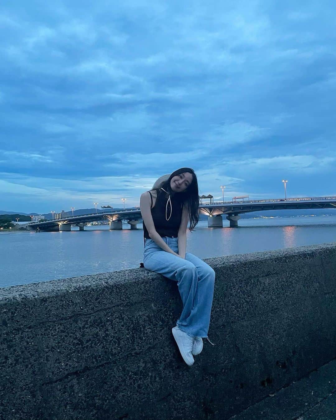 松島花のインスタグラム：「: 皆さん♡父へのたくさんのお祝い コメントありがとうございました🙏🏻 安全運転で旅進行中です🫡 父の行きたい所を全部巡る旅💜 今までの旅のルート🚎 東京→京都府宮津→鳥取県→島根県安来市→ 島根県松江市→島根県温泉津  : #父の古希旅行 #キャンピングカーの旅」