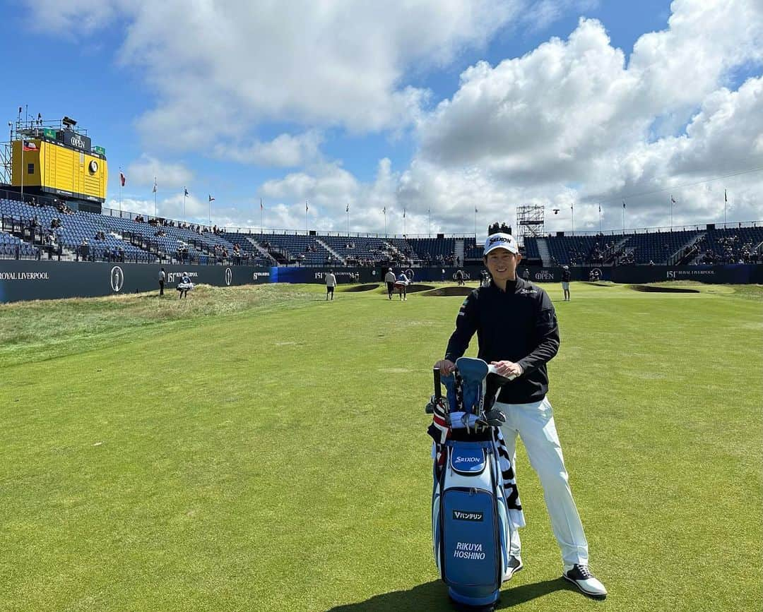 星野陸也のインスタグラム：「今週は全英！THE OPEN 🇬🇧  Royal Liverpool Golf Club✨  明日から頑張ります！  #全英オープン」