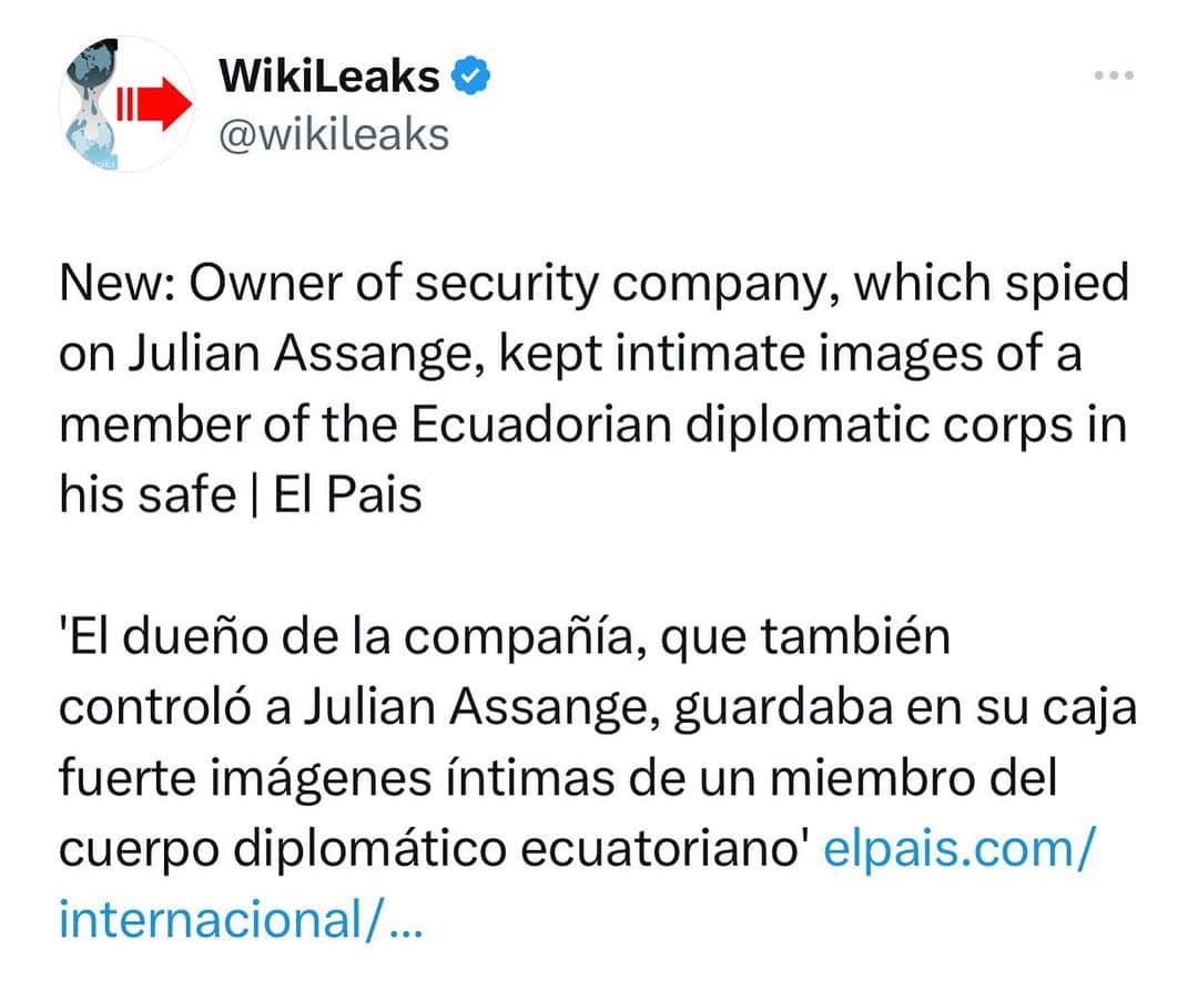 WikiLeaksのインスタグラム：「@el_pais」