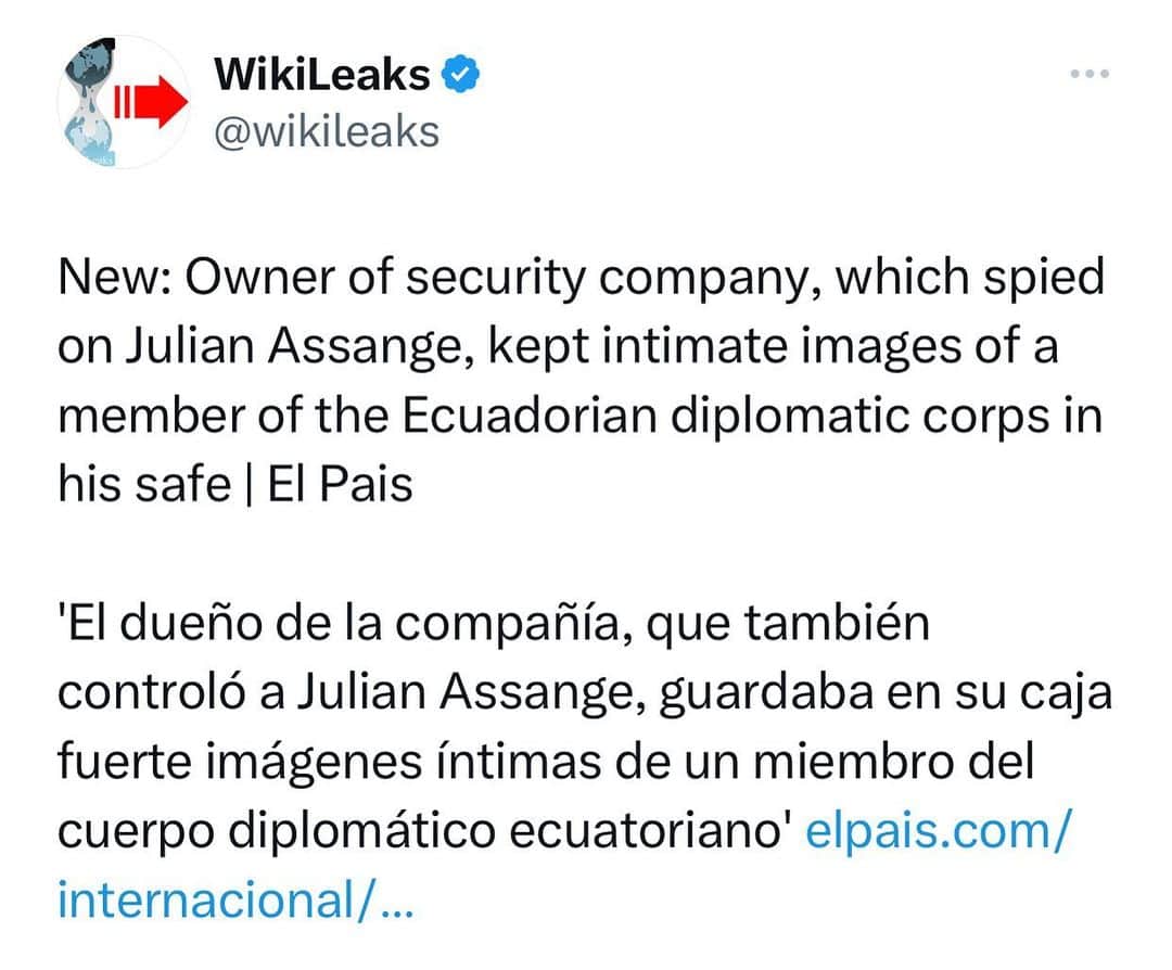 WikiLeaksのインスタグラム：「@el_pais」