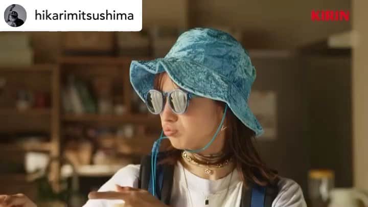 李千鶴のインスタグラム：「久しぶりにひかりちゃんと大根監督とご一緒しました🍻  キリン一番搾り生ビール　夏が来る篇 https://youtu.be/BD0VHNHGH_Q オンエア中！🍺🍺🍺  Posted @hikarimitsushima 🍻✨ 一番搾りnew "おいしいうれしい夏にする" 🦒  ことしはお祭りも再開しましたね。 よく休みながら、いい時間を過ごしましょう。 無理せずゆこうね。」