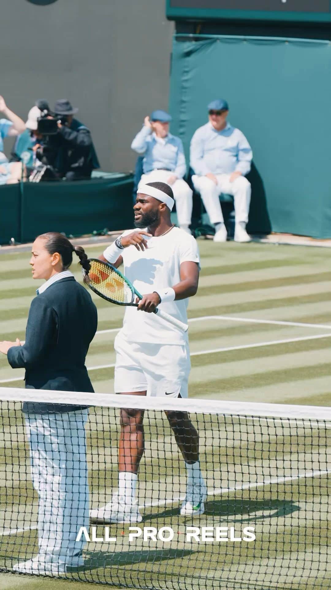 のインスタグラム：「“Sometimes you gotta take 2 steps back to take 10 forward. But them 2 back hurt, and that’s painful. That moment right there is gon be a defining moment.”   Nipsey Hussle   Big S/O to @wimbledon one the best events in sports. Always an honor to play there. I’ll be back. Best believe that. #TMC🏁🏁 #whatsforyouisforyou #dontrushyourprocess #justakidfromsalone🇸🇱🇸🇱 🤞🏿🤞🏿」