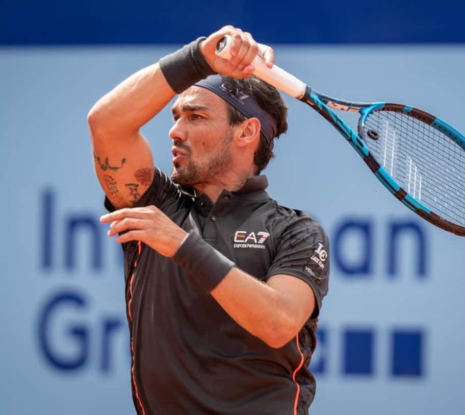 ファビオ・フォニーニのインスタグラム：「Sono felice di essere tornato a competere. So di non essere ancora al 100%, ma spero di tornare in forma il prima possibile. Voglio ringraziare il torneo di @swissopengstaad per avermi dato la possibilità di giocare. Spero di poter venire nuovamente l’anno prossimo 🔋💪🏻  I’m glad to get back again. I know I’m still not 100%, but I hope to get into top shape as soon as possible.  I want to thank @swissopengstaad who gave me the chance to play here. I hope to come back again next year 💪」