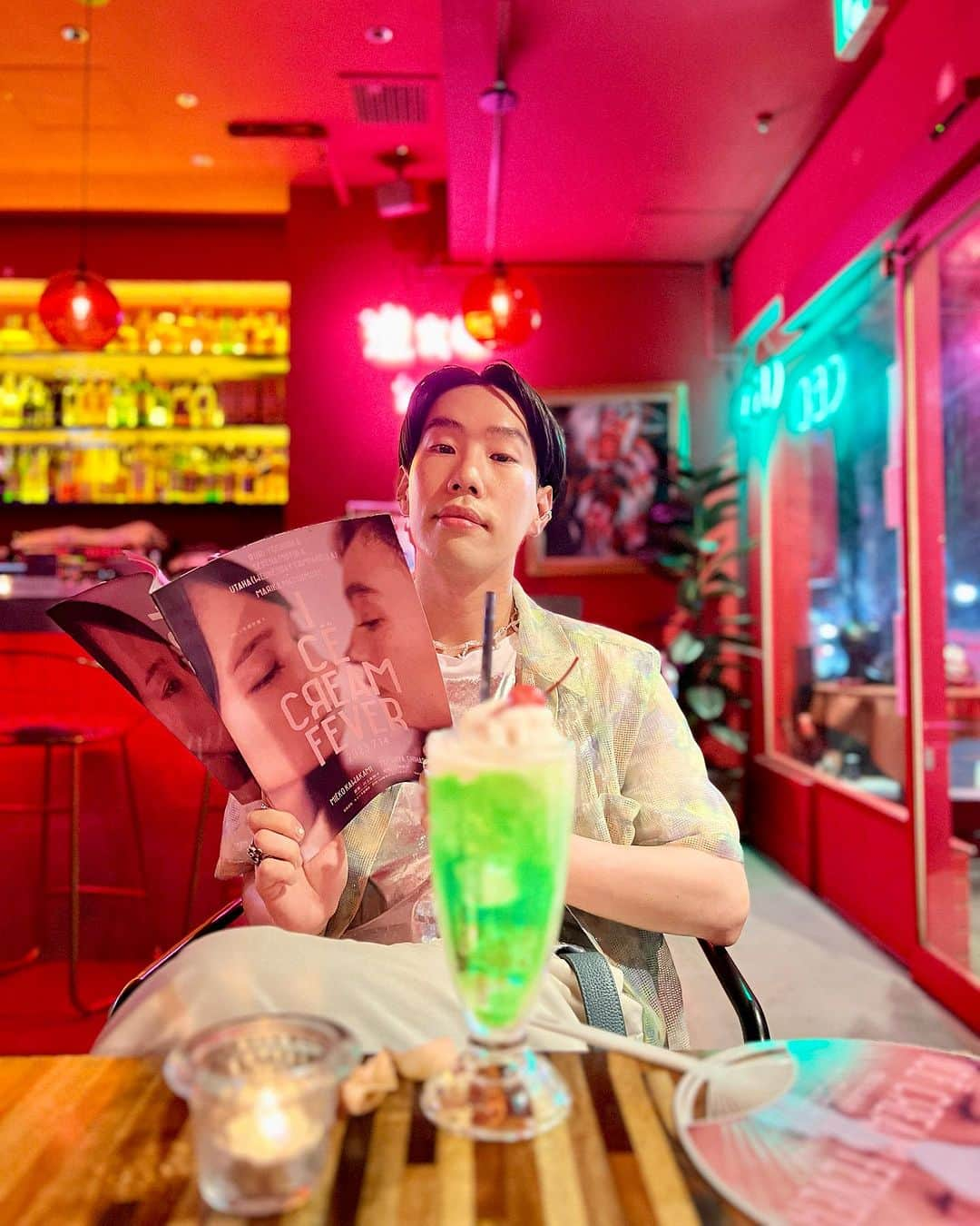 坂口涼太郎さんのインスタグラム写真 - (坂口涼太郎Instagram)「🍨🍹🩵 百万年アイスを愛ス。 #アイスクリームフィーバー @icecreamfever_m」7月19日 23時34分 - ryotarosakaguchi