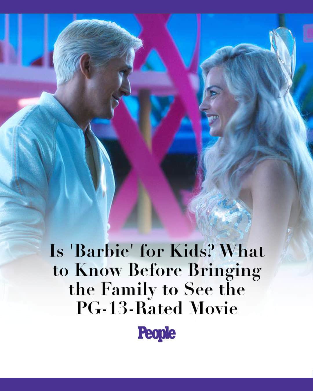 People Magazineさんのインスタグラム写真 - (People MagazineInstagram)「Moviegoers have been hearing a lot about Greta Gerwig’s Barbie, but ahead of its July 21 release one question remains: Is it appropriate viewing for kids? Head to the link in bio to read what critics had to say. | 📷: Warner Bros」7月19日 23時45分 - people