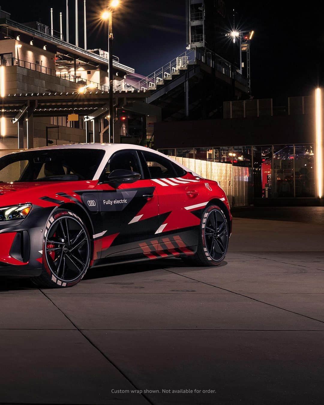 Audiのインスタグラム：「Proud to wear the colors. The #AudiRSetronGT and #AudiQ8etron are supporting the MLS All-Stars @audifield. ​Who are you rooting for in tonight's big game?  #Soccer #MLS #MLSAllStar #Football」