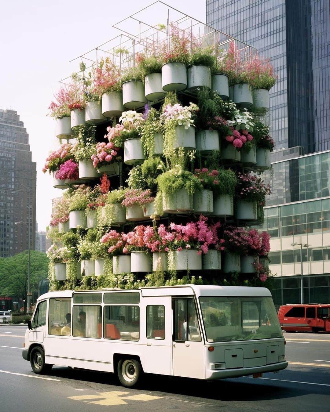 エイミー・ソングのインスタグラム：「A mobile plant shop on wheels? Yes, please.」