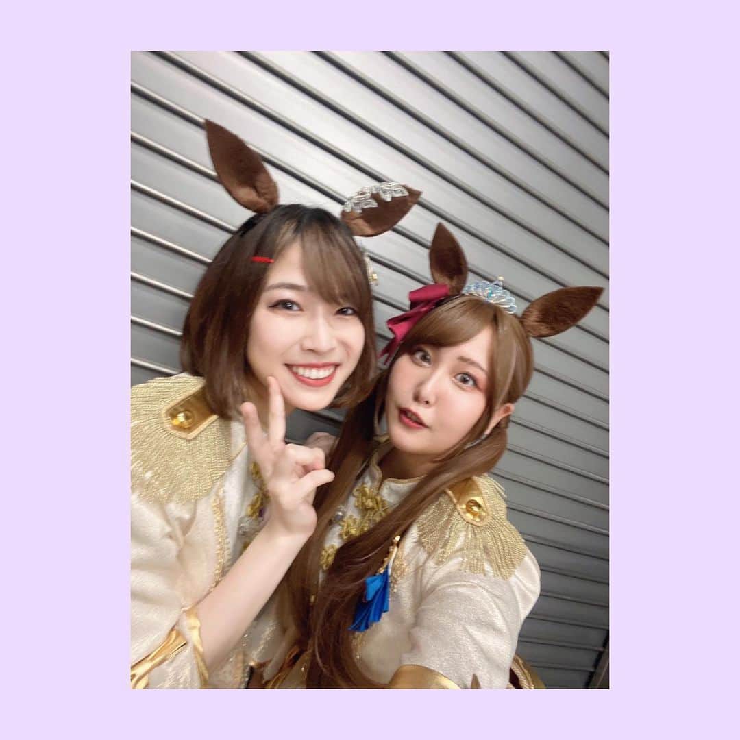 青山吉能さんのインスタグラム写真 - (青山吉能Instagram)「#0716 🐎🎤 ・ 思い出写真② 〜2ショットたち〜 ・ 本ちゃん ゆりな すみれさん だーみなさん そらまるさん なつみん ちささぁん はおちゃん ひなきちゃん 松岡 ・ 待機のタイミングが合わずやDAY2は撤収の時間もあったりで撮れずな方が多数😭ひーん 楽屋でも皆さん(というかゆりな)が本当に楽しくて、一生笑い声が響いていて愉快でした！ お写真以上の思い出があるってことサ ま、みんなにもちょっとは共有してやろう📷 ・ ・ #ウマ娘 #umamusume  #ウマ娘5th #ウマ娘5th横浜D2 #再投稿🙇‍♀️」7月20日 0時21分 - yopipinsta555
