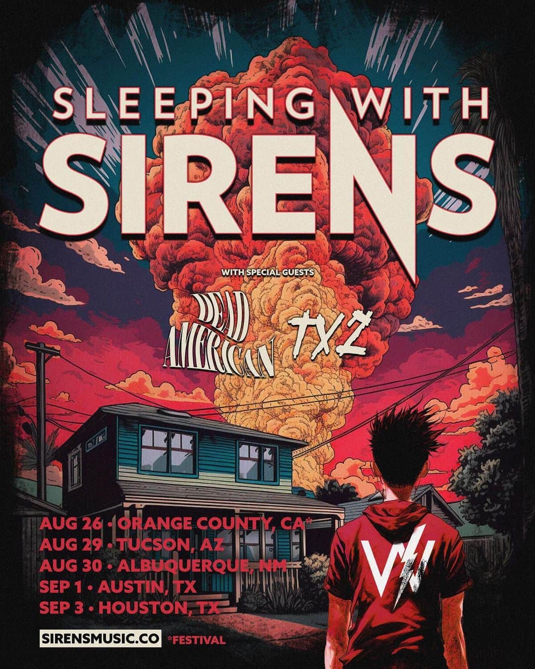 ニック・マーティンのインスタグラム：「SURPRISE! We added some shows in AZ, NM, & TX next month leading up to @theused tour 🎉 Tickets & VIP available this Friday @ 10am local time. Presale available tomorrow!」