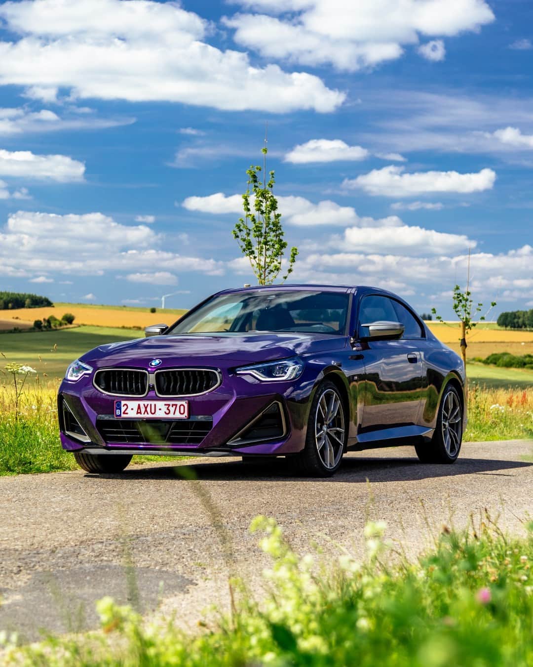 BMWのインスタグラム：「It's giving 🖼️  📸: @jarnocobbaert1 #BMWRepost   The BMW M240i xDrive Coupé. #THE2 #BMW #2Series  __ BMW M240i xDrive Coupé: Combined fuel consumption: 8.8–8.1 l/100 km. Combined CO2 emissions: 200–185 g/km. All data according to WLTP. Further info: www.bmw.com/disclaimer」