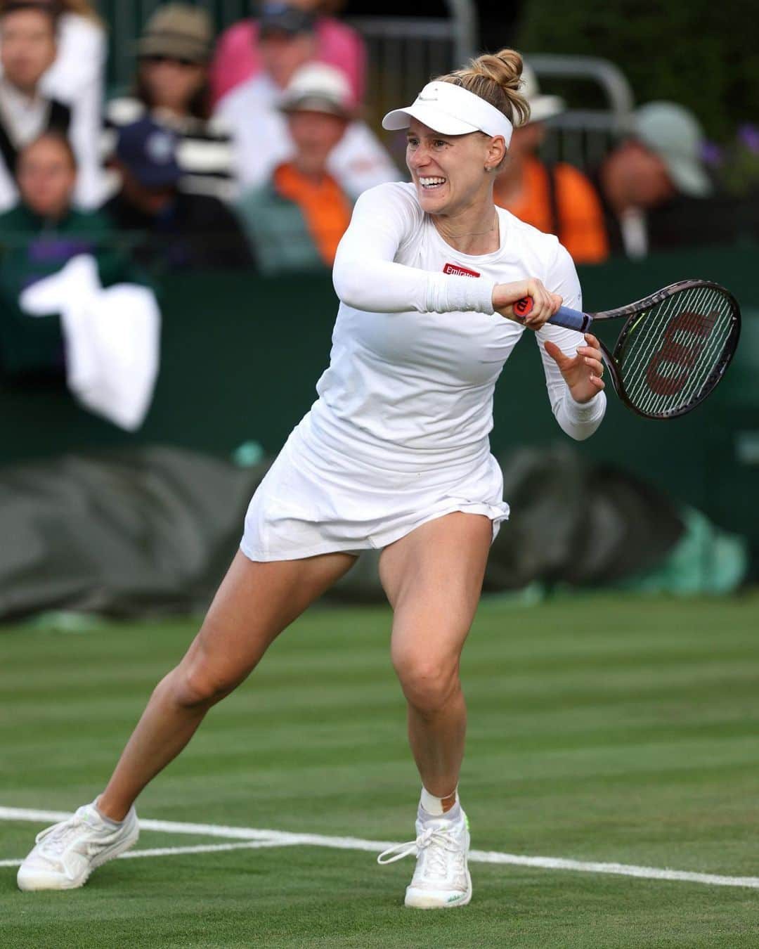 アリソン・リスクのインスタグラム：「wish every week was @wimbledon !!! @emirates」