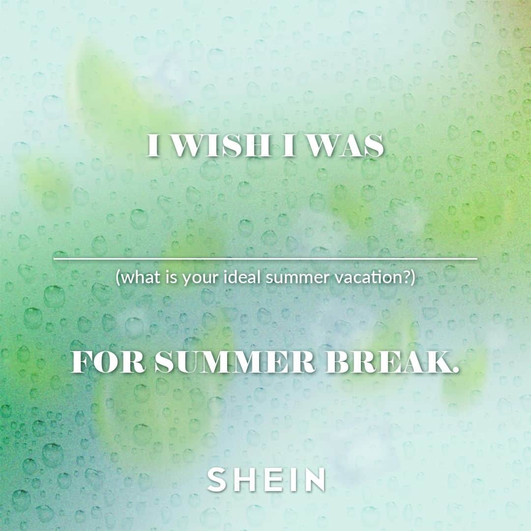 SHEINのインスタグラム：「Summer officially starts with  ________ 🏖️🌴🌞 Drop your dream destination for sunshine SZN in the comments 👇  #SHEINinspo」