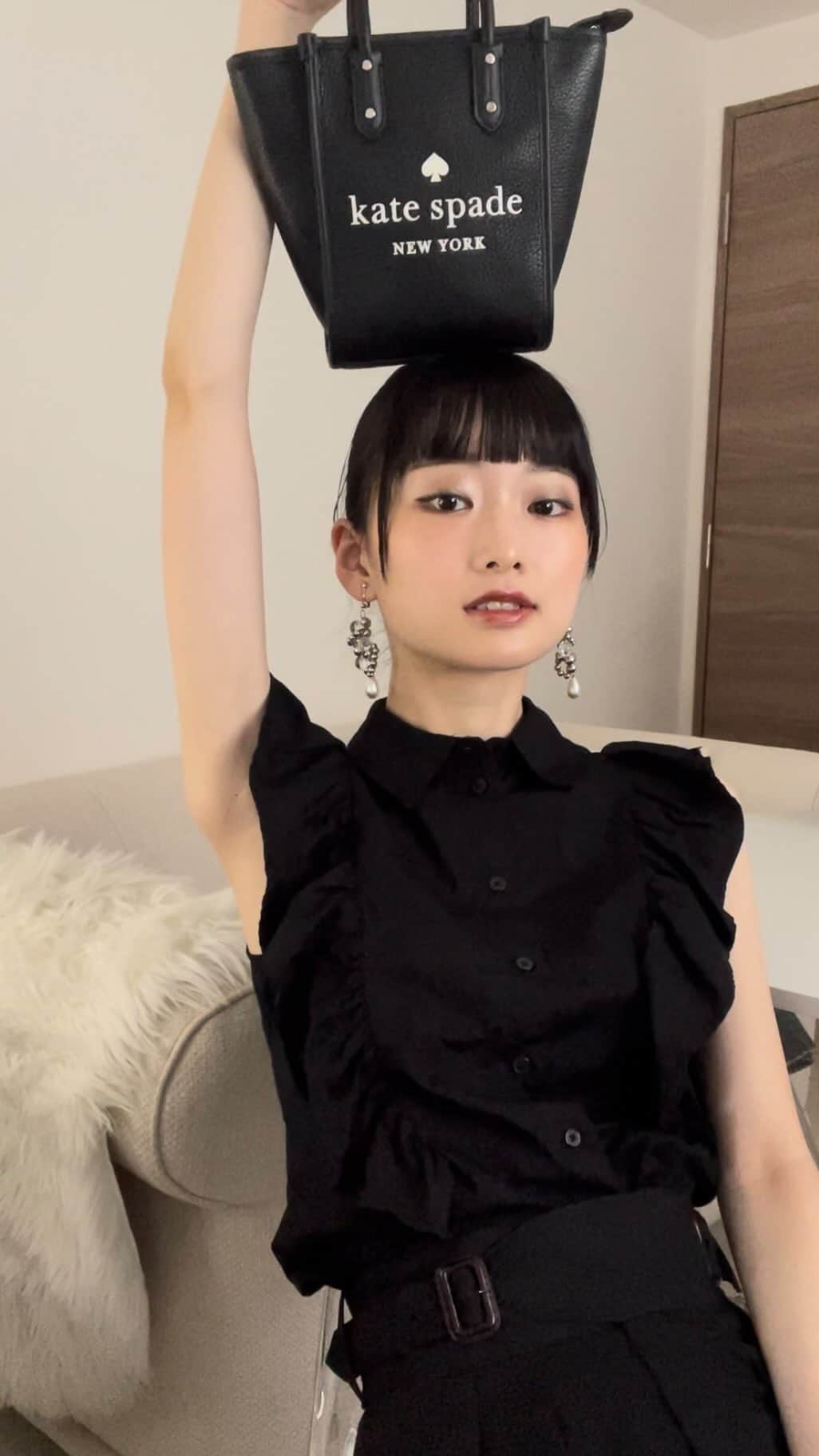 のインスタグラム：「この日は真っ黒でした🫶🏻一番好きな色🖤」