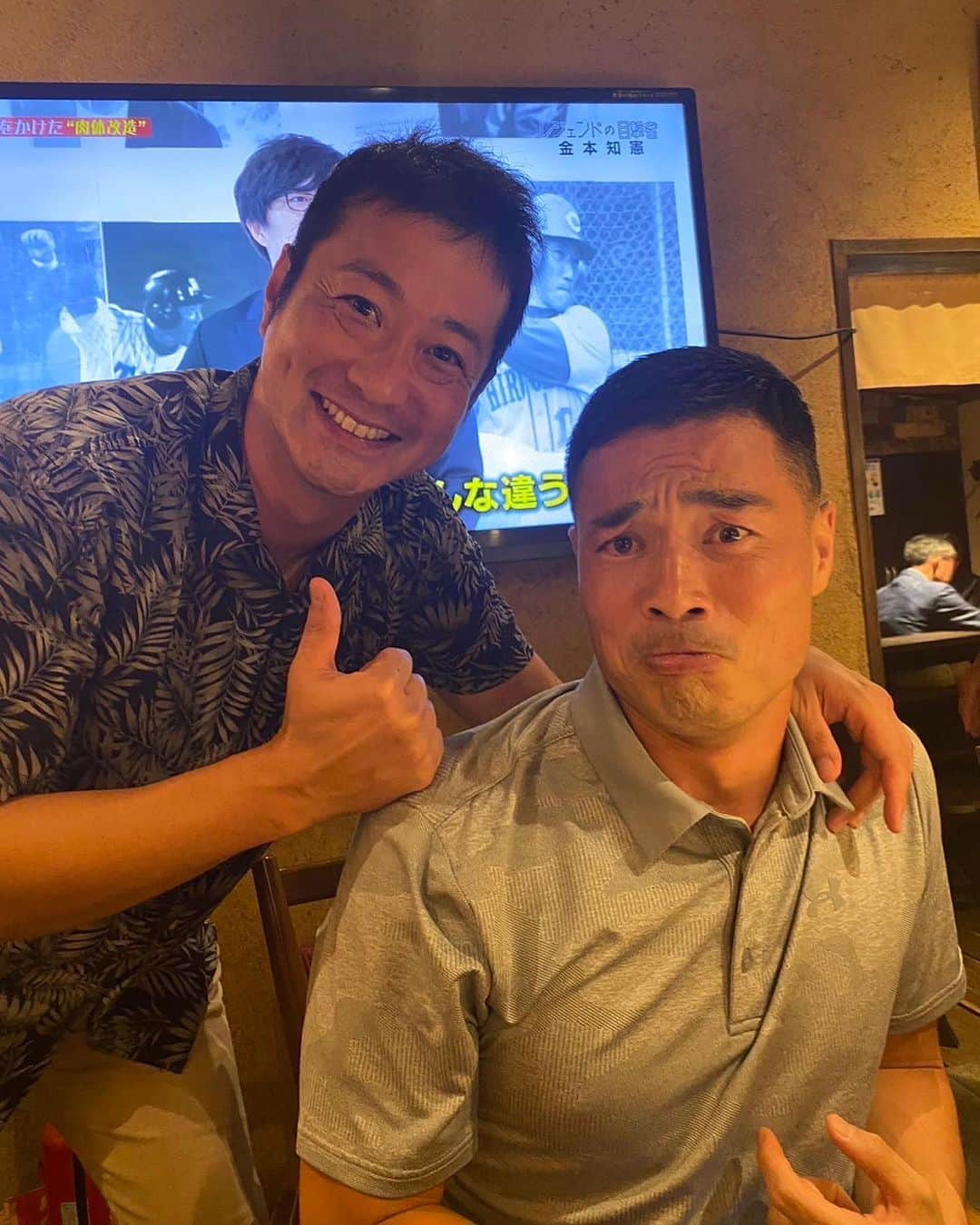 宮下純一さんのインスタグラム写真 - (宮下純一Instagram)「鹿児島の牡丹でラグビーの山田章仁くんとばったり😆 同じ九州で本当に愛される山田くん健在でした😆まだ現役で頑張ってるので九州を盛り上げて欲しい‼️ 章仁ありがとう😊#牡丹 #鹿児島 #山田章仁」7月20日 8時54分 - junichi1017