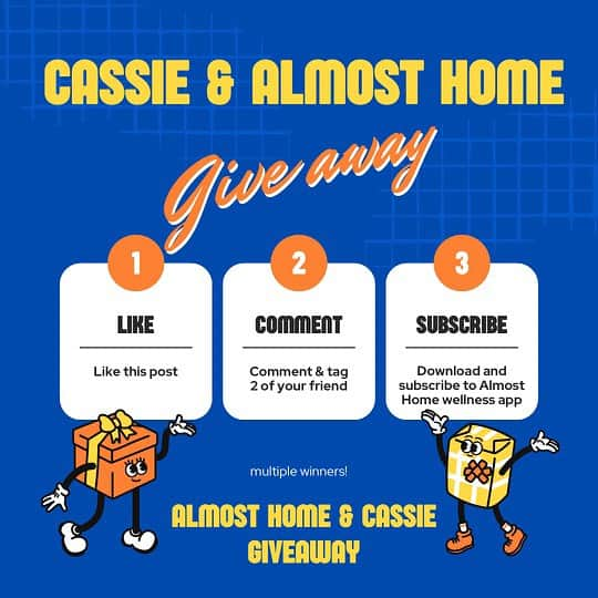 cassieさんのインスタグラム写真 - (cassieInstagram)「GIVEAWAY ALERT ‼️ To celebrate 10 million followers I’m doing a give away with our family wellness company, Almost Home. When creating Almost Home, my husband Alex wanted to create something that gives people a positive mental and physical outlet. He also wanted to bring health and wellness to as many homes as possible. A lot of people would ask Alex my workout routine, but due to budget or distance most couldn’t train with him. We created this app so that people can get healthy at an affordable price. We now have a free trial going as well. Subscribe to Almost Home wellness app on IOS and android to get a chance to be apart of the prizes and raffle. It means so much to me to be able to help my friends, fans and family to get better mentally and physically. Tag us in your workouts! (And try the Cassie Fine Program). Click the link in my bio to download the app.   To enter this contest you must!  - like this post - tag a friend or friends the comments - download and subscribe to almost home wellness app. Free trial running right now!  Winners of contest will receive  -(10) signed vinyls from me -  flight to LA to train with Alex for a day - personal video message from Alex and I. - 1 year subscription to the app - free merch and will be first to purchase on new merch  Giveaway ends on July 27th」7月20日 10時51分 - cassie