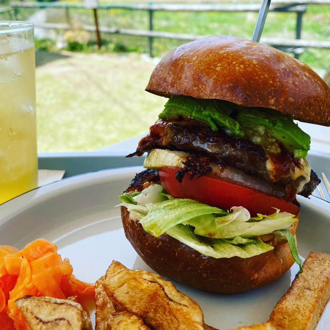 ボートレース宮島のインスタグラム：「. 🍔STRATO burger & grill🍔 （ストラト バーガー&グリル） . 7月20日は日本マクドナルドが制定した「ハンバーガーの日🍔」だそうです🐵 . ご紹介するのは安佐南区沼田にある手作りハンバーガー屋さん🍔です 小川が流れるのどかな風景の中でおいしいバーガーが食べられる、かわいらしいお店です🤗 . 店名でもある「ストラトバーガー」は、お店の一押しバーガーです！ アボカドとモッツアレラチーズに爽やかなレモンが加わったボリューム満点のバーガー😋 他にもクラシックやベーコンエッグなどの定番から季節限定のバーガーまで揃っています🍔 そして自家製のレモネード🍋やジンジャーエールもおすすめです！ バーガーといっしょにぜひ♪ . そしてハンバーガー屋さんの隣には小さなとてもかわらしい✨amore✨というグラノーラのお店があります！ スコーンやクッキー🍪などの焼き菓子も販売されていて、こちらもおすすめです🤗 . ハンバーガー好きな人はぜひ行ってみてください！🐵 . . #ボートレース宮島 #boatrace #広島カフェ #ストラトバーガー #STRATOburger #広島ハンバーガー #広島バーガー #広島グルメ #安佐南区グルメ #広島ランチ #安佐南区ランチ #hiroshima」