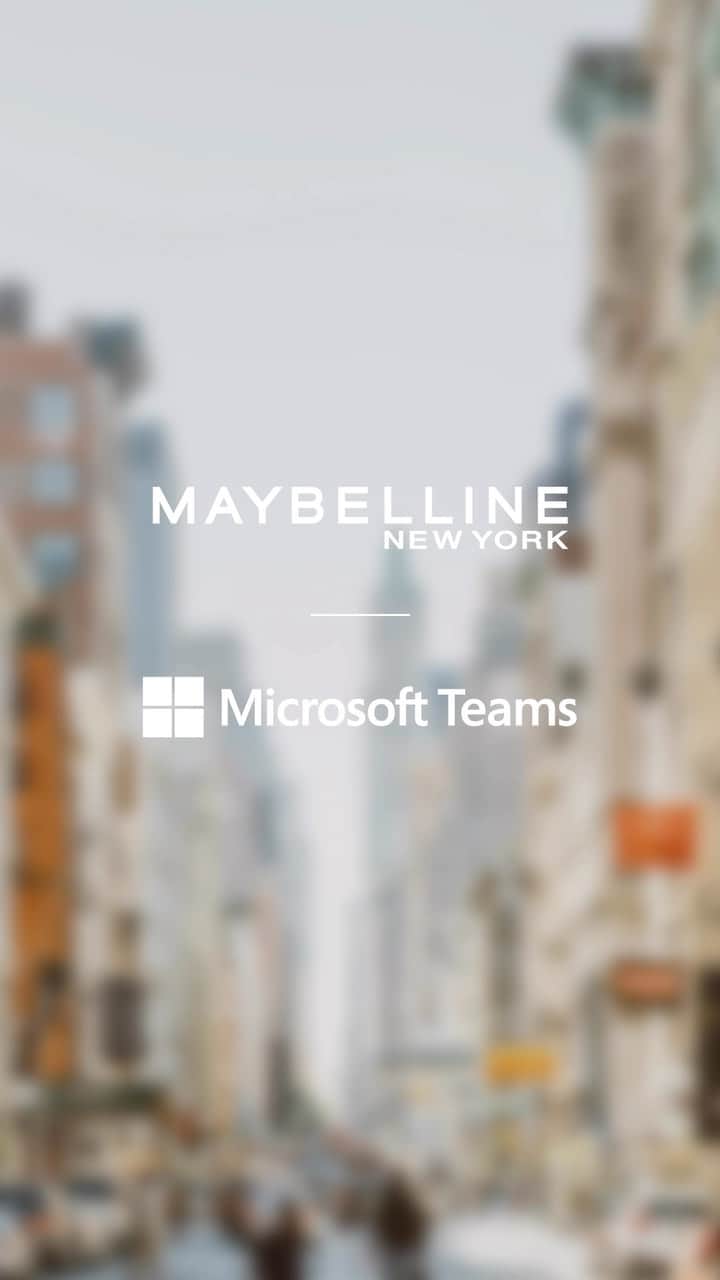 Maybelline New Yorkのインスタグラム：「Did you wake up 5min before your first meeting today 🛌 🥱 ? No problem ☑️ ! Work from home just got easier thanks to our Maybelline Virtual Makeup Bag 🖥️👛💄 on @MicrosoftTeams.💻💋 Be sure to try out our 12 New Virtual Makeup Looks and comment down below which is your fav! 😍」