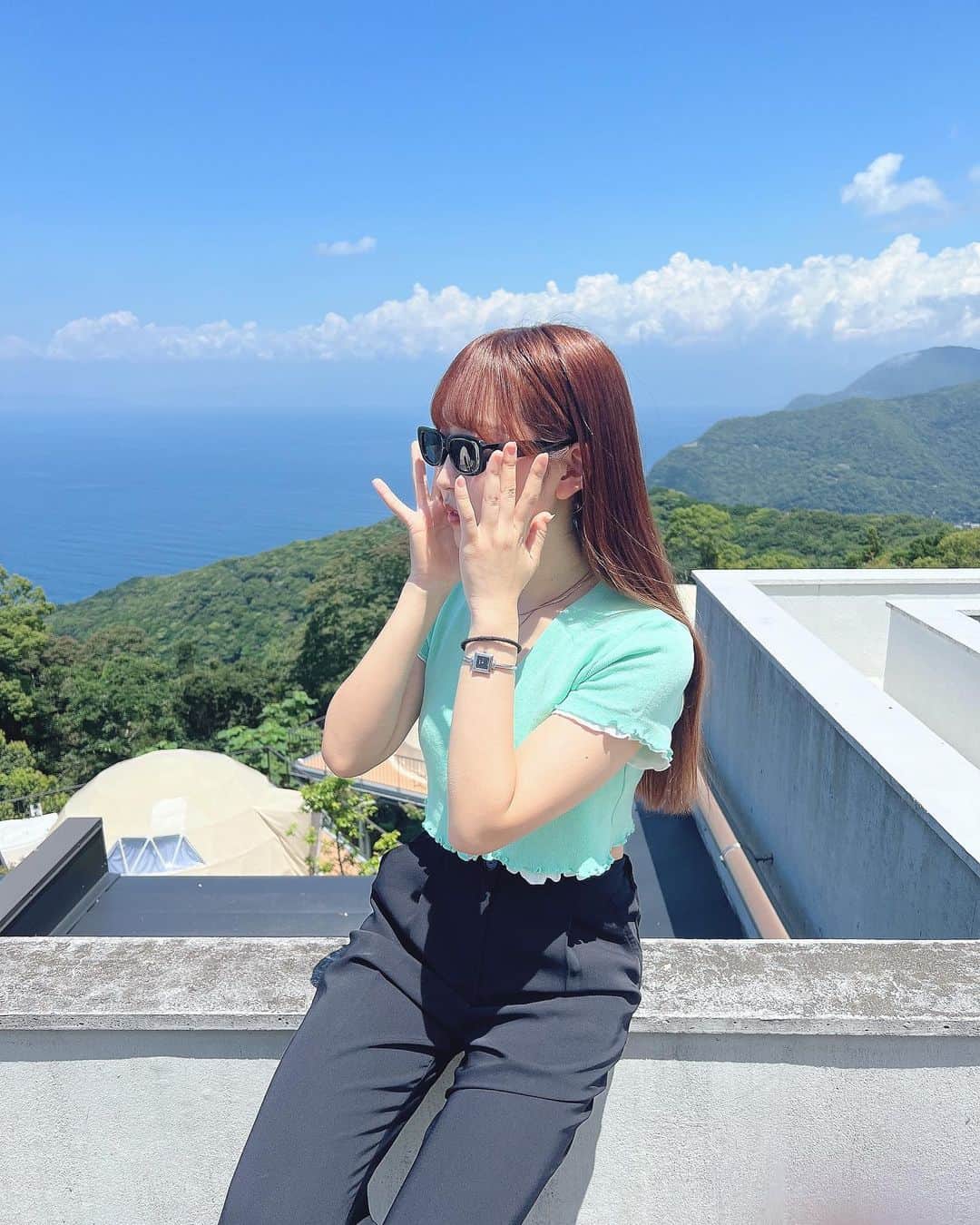 ゆわのインスタグラム：「.  夏も悪くない😎」