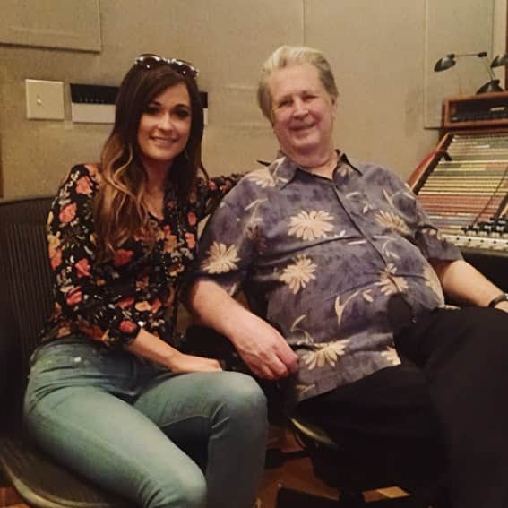 ブライアン・ウィルソンのインスタグラム：「2014: Brian and Kacey Musgraves collaborate on “I Guess You Had To Be There” from Brian's No Pier Pressure album. Said Kacey: "It's interesting because it’s about Brian’s struggles with blowing up, becoming massively famous, not knowing who to trust around him, but also wanting the party to be around you too. He was like it was just crazy – this happened and that happened – and this time period and that and all these things, and he said “well I guess you had to be there.” So he gave me the idea and I put my own spin on it, and it was cool that we’re years apart in age and light years apart in experience, but he appreciated the collaborative process.”  @spaceykacey #2014 #nopierpressure #guessyouhadtobethere #blowingup」