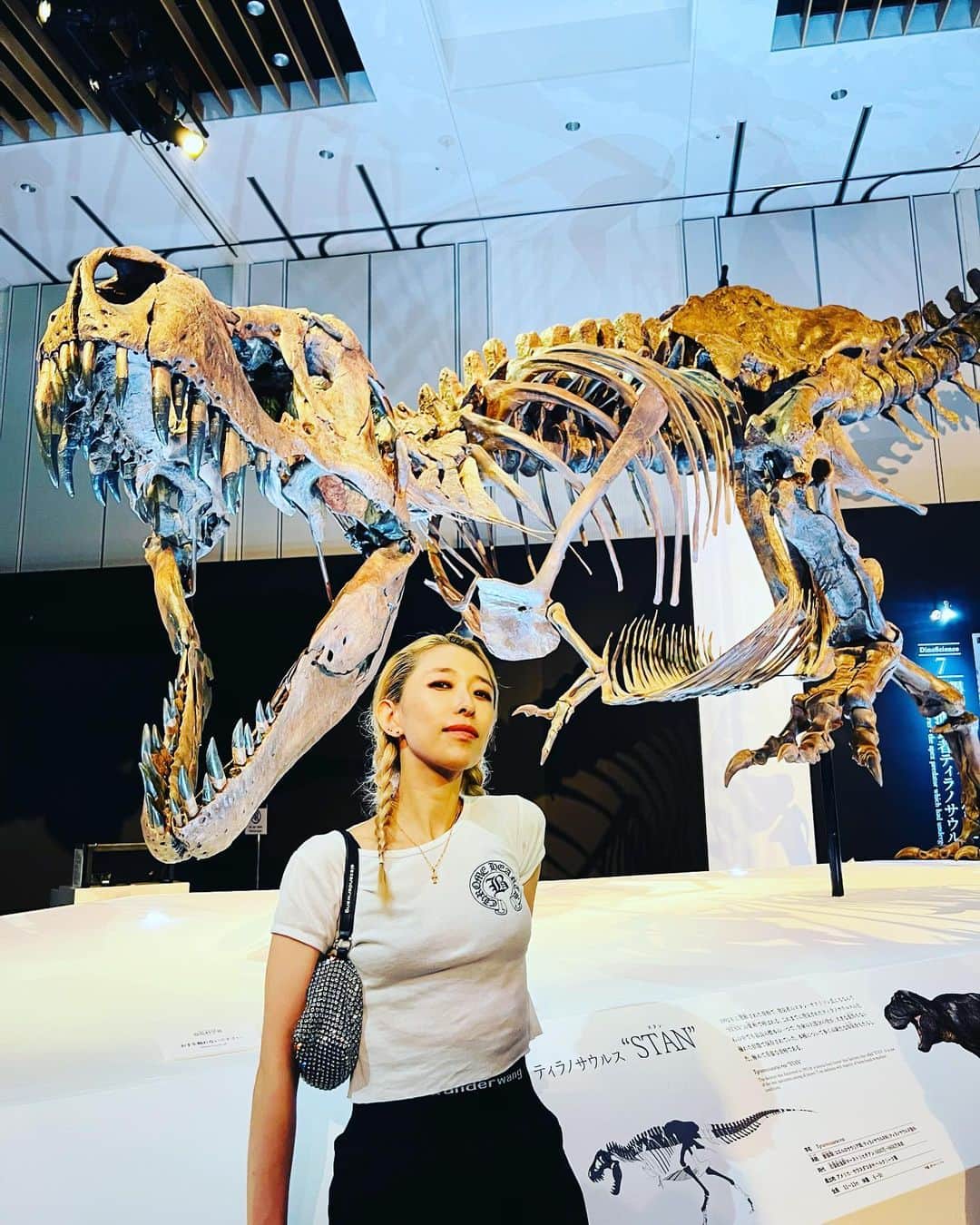 加藤ミリヤのインスタグラム：「🦕🦖🦕🦖  恐竜科学博2023 @TOKYO MIDTOWN   私の音楽と私の音声ガイドで是非ご鑑賞ください♡初ナレーションワーク楽しかった！  #恐竜科学博」