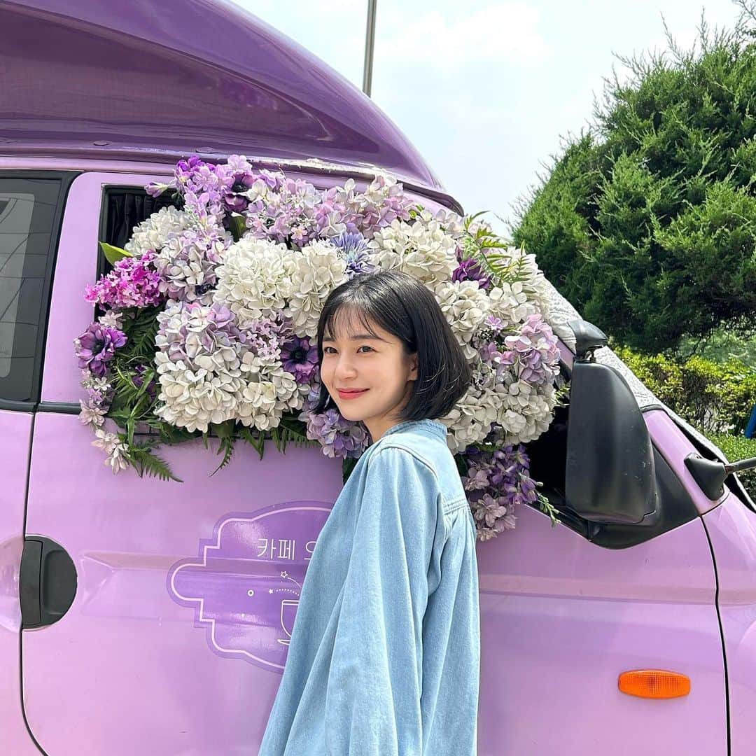 ペク・ジニのインスタグラム：「💟💜💟💜💟」